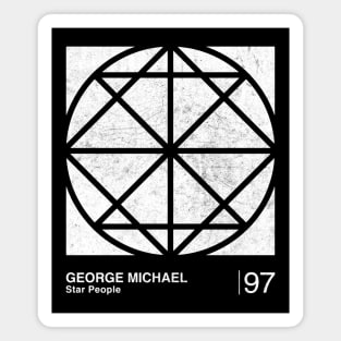 George Michael / Minimalist Style Graphic Fan Artwork Magnet